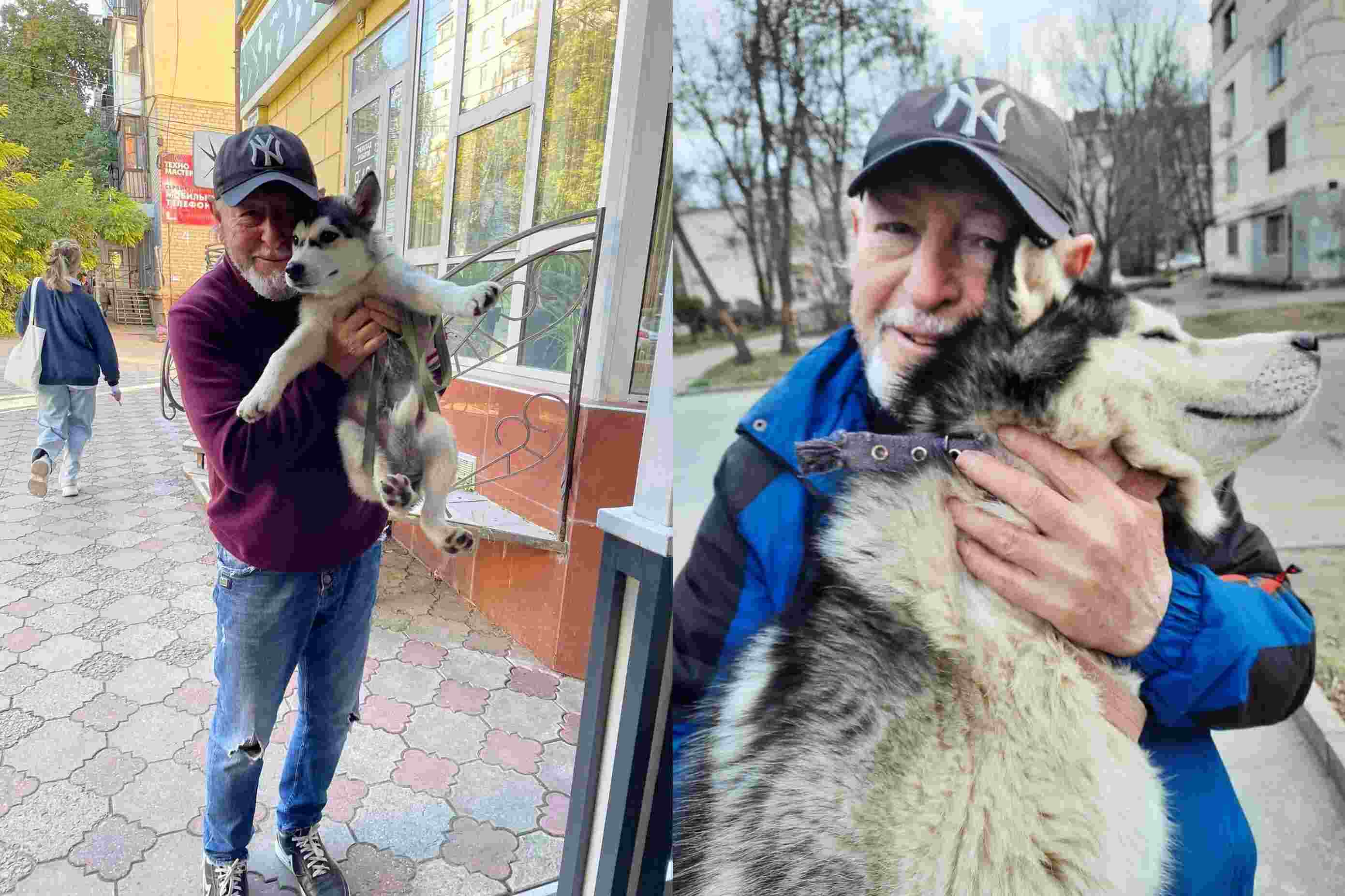 Маріано разом зі своїм собакою Фурія